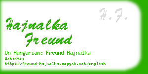 hajnalka freund business card